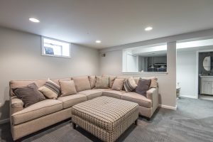 Basement relax room couch focus