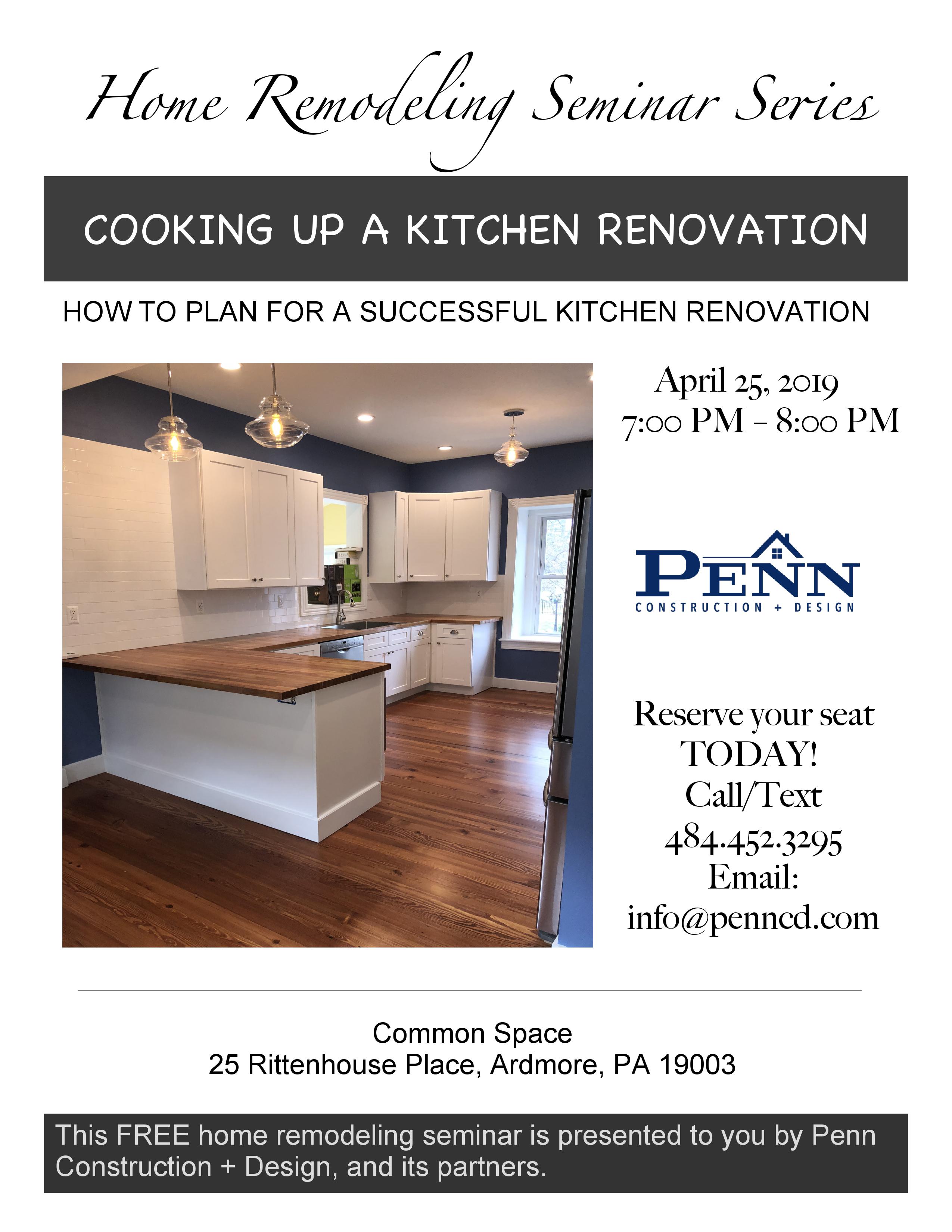 Cooking Up a Kitchen Renovation - Home Remodeling Seminar Series | Home ...