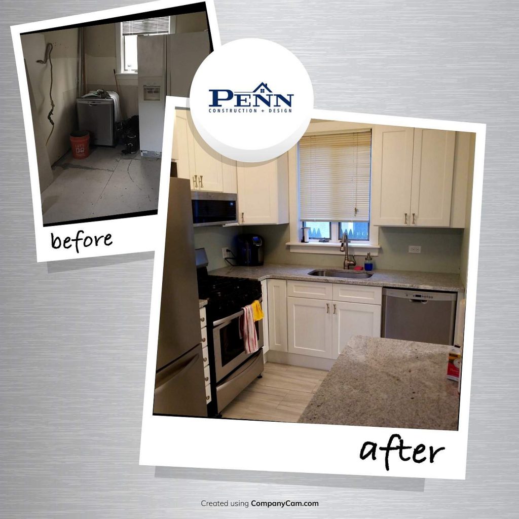 PennCD before & after, kitchen photos