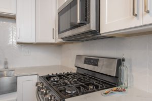 Newly renovated kitchen stove