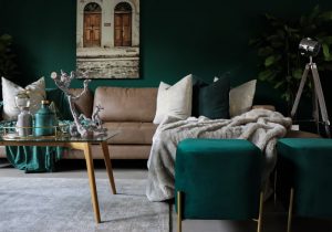 Comfy Green Living Room